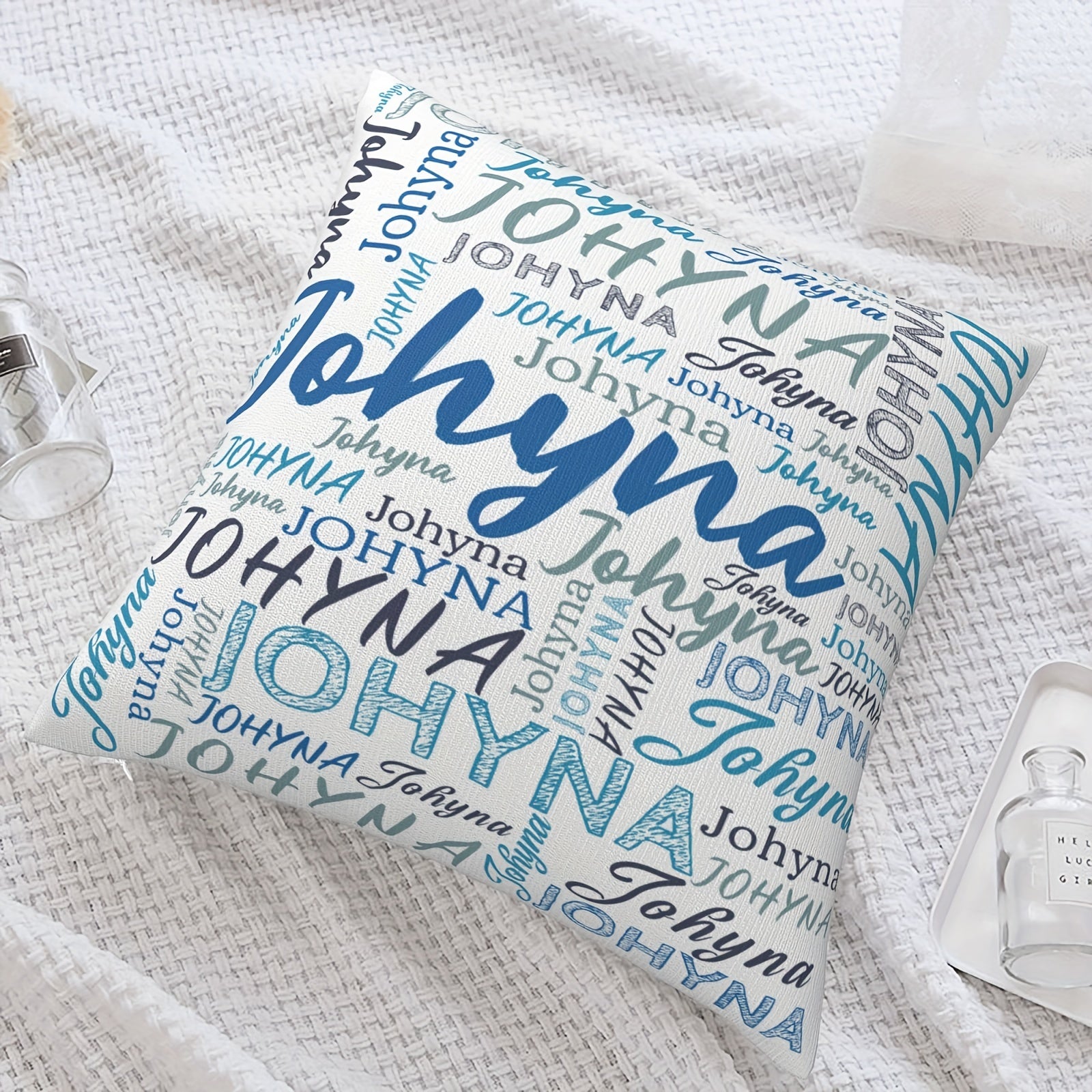 Funda de Cojín Personalizada en Poliéster, Regalo para Mamá