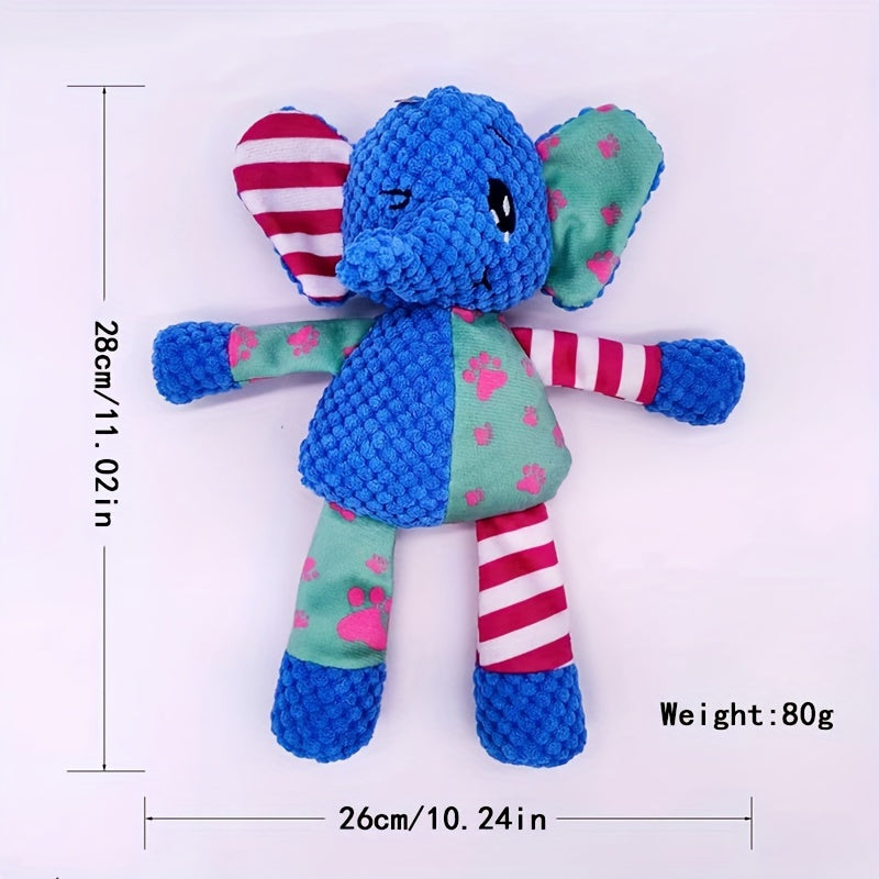 Juguete de Peluche Elefante para Perros con Sonajero