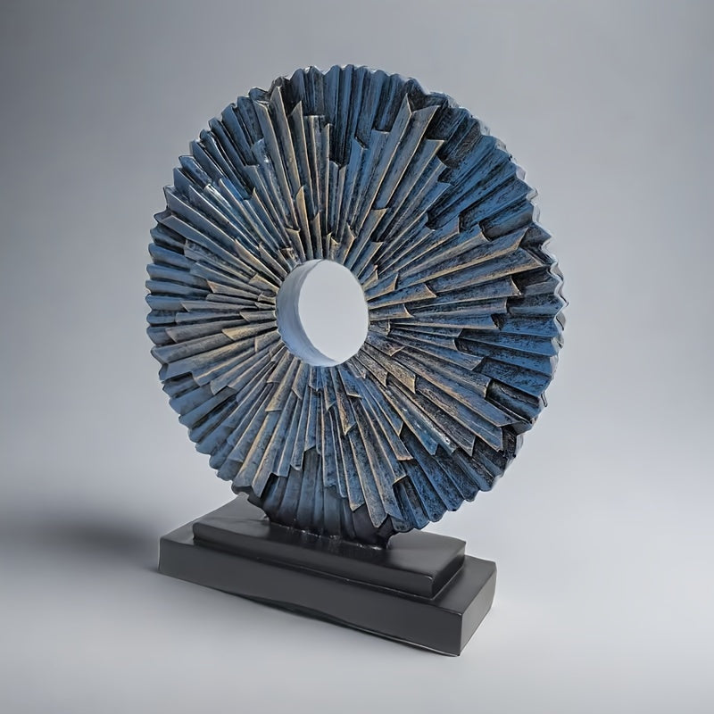 Escultura Solar de Resina Espacial para Decoración Interior