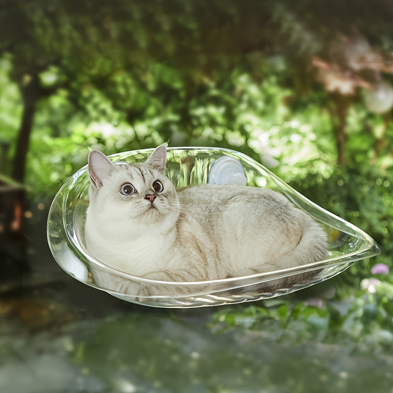 Cama Hamaca para Ventana de Gato, Plataforma Transparente