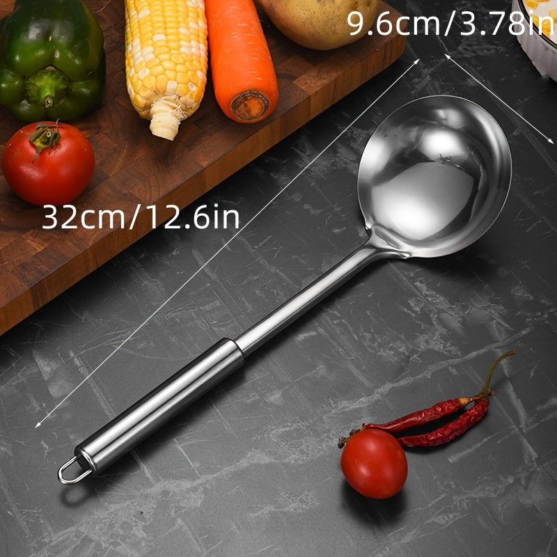 Set de Utensilios de Cocina de Acero Inoxidable - Espátula y Cucharón