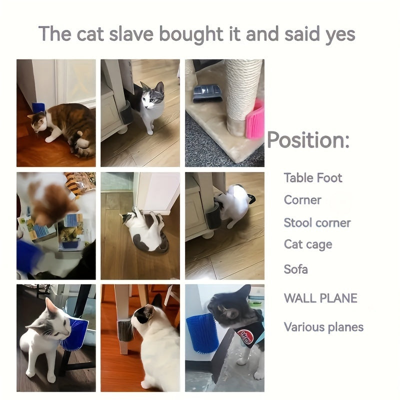 Cepillo Masajeador para Gatos con Esquinas Desmontable