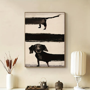 Póster de Lienzo Moderno con Perro, Decoración para el Hogar
