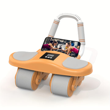 Rueda Abdominal con Soporte de Codos y Rebote Automático