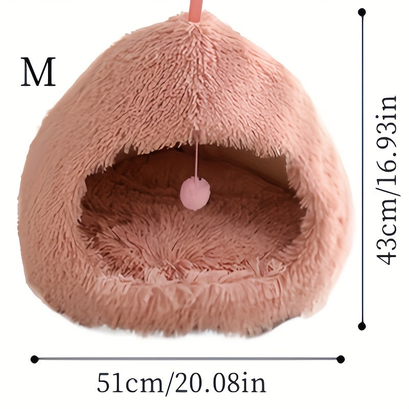 Cama Redonda Acogedora para Mascotas, Varios Tamaños y Colores