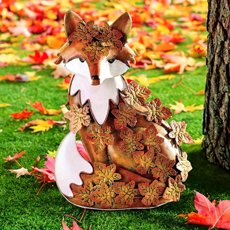 Escultura de Zorro Metálica para Decoración Interior y Exterior