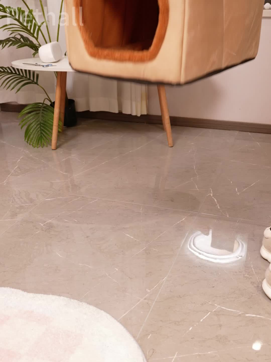 Cama Cueva para Gatos y Perros, Lavable y Cálida