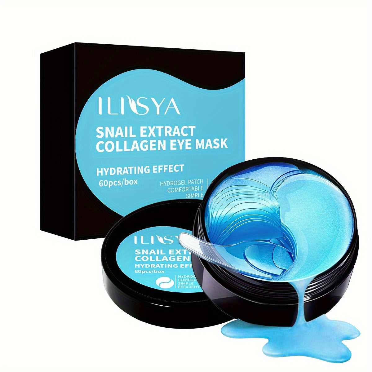 60 Mascarillas de Colágeno para Ojos, Hidratación y Suavidad