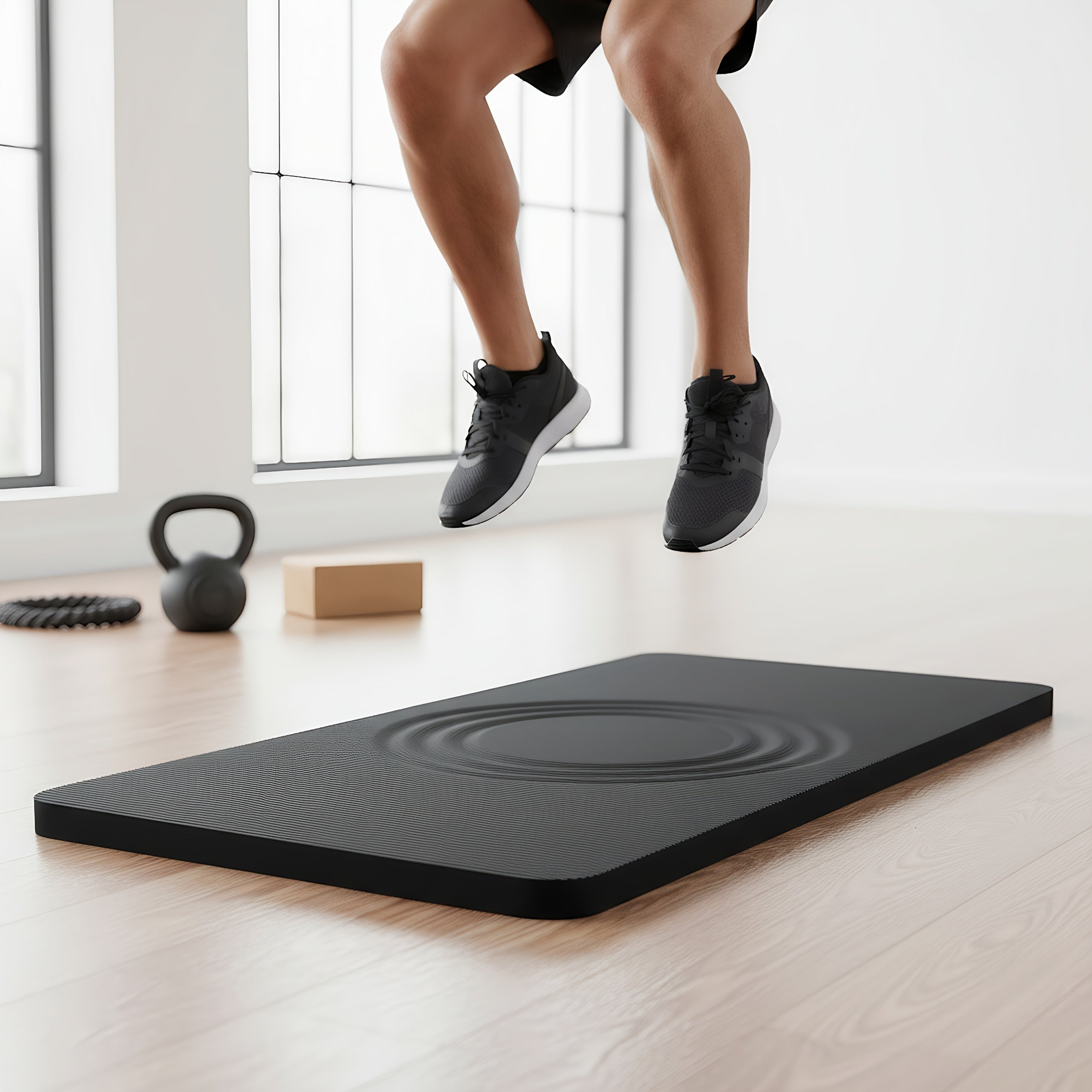 Esterilla de Yoga 2m Negra - Antideslizante y Acolchada