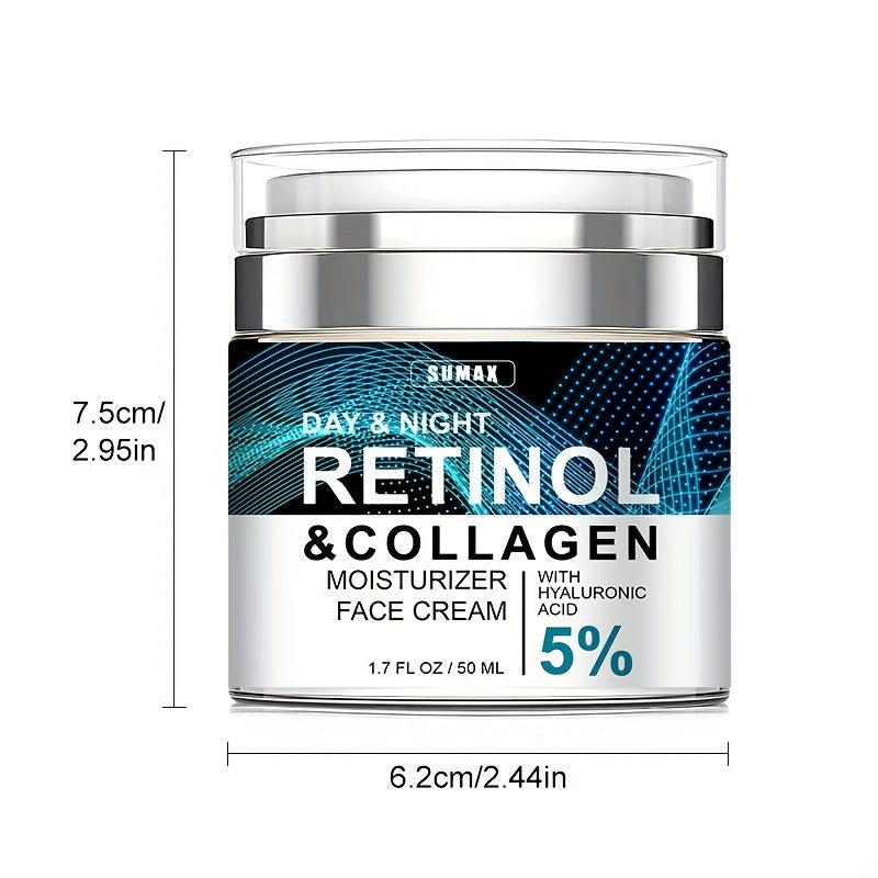 Crema Hidratante Facial con Retinol 50ml para Día y Noche