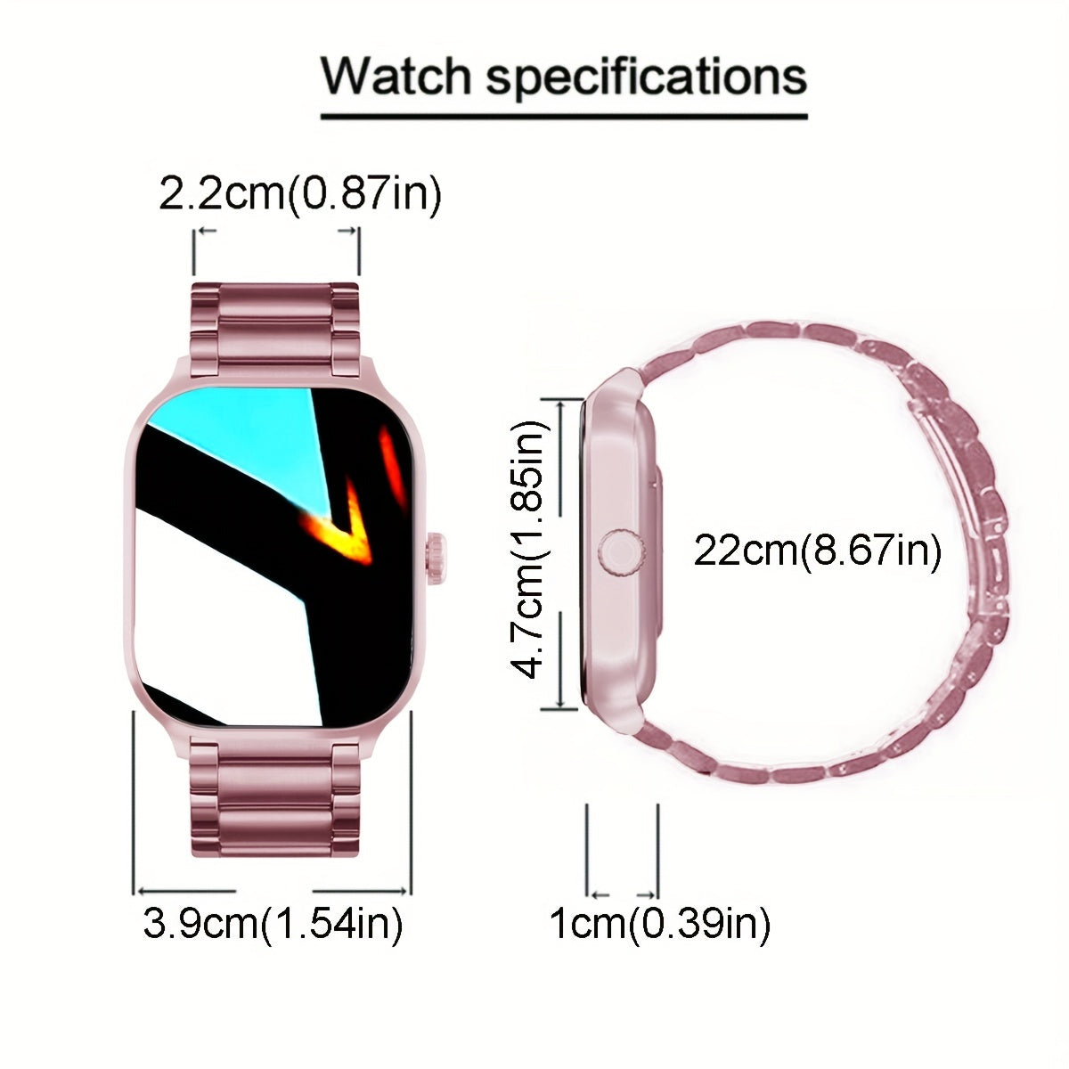 Smartwatch con Pantalla Táctil de 2.01'' y 100+ Modos Deportivos