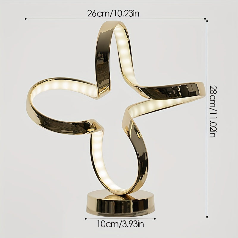 Lámpara de Mesa Moderna de Metal para Decoración del Hogar