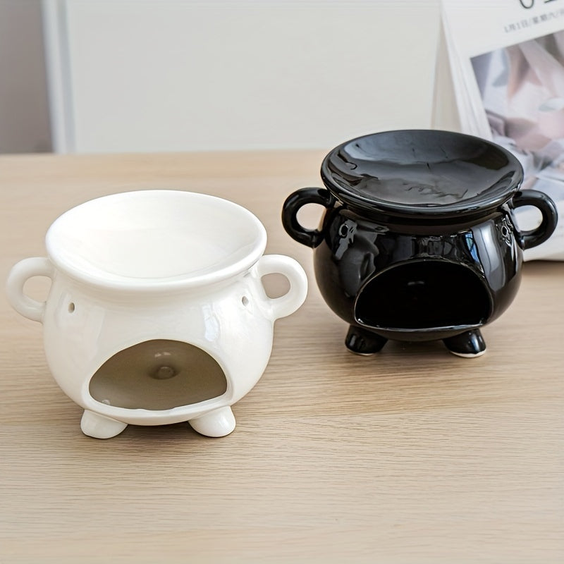 Portavelas de Cerámica para Halloween, Difusor de Aroma