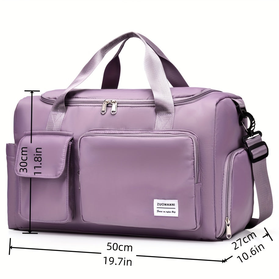 Bolso de Viaje Grande de Nylon con Correa Cruzada