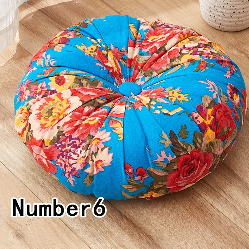 Cojín Redondo Boho-Chic 40cm - Meditación y Decoración