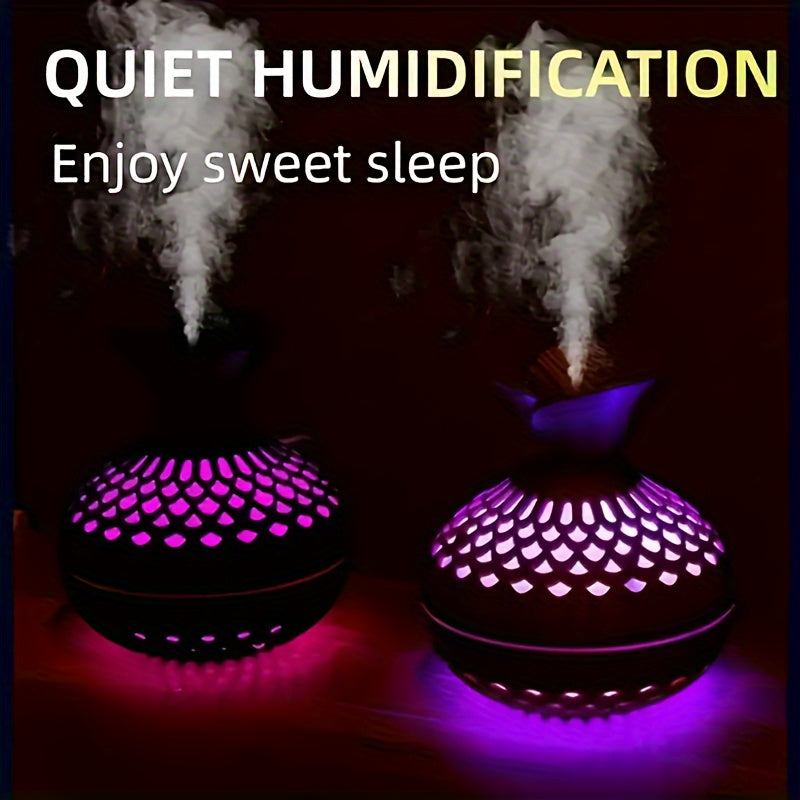 Humidificador USB de Madera YETHKE | Difusor de Aceites Esenciales