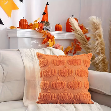 Funda Cojín Decorativa Rústica Geométrica de Otoño