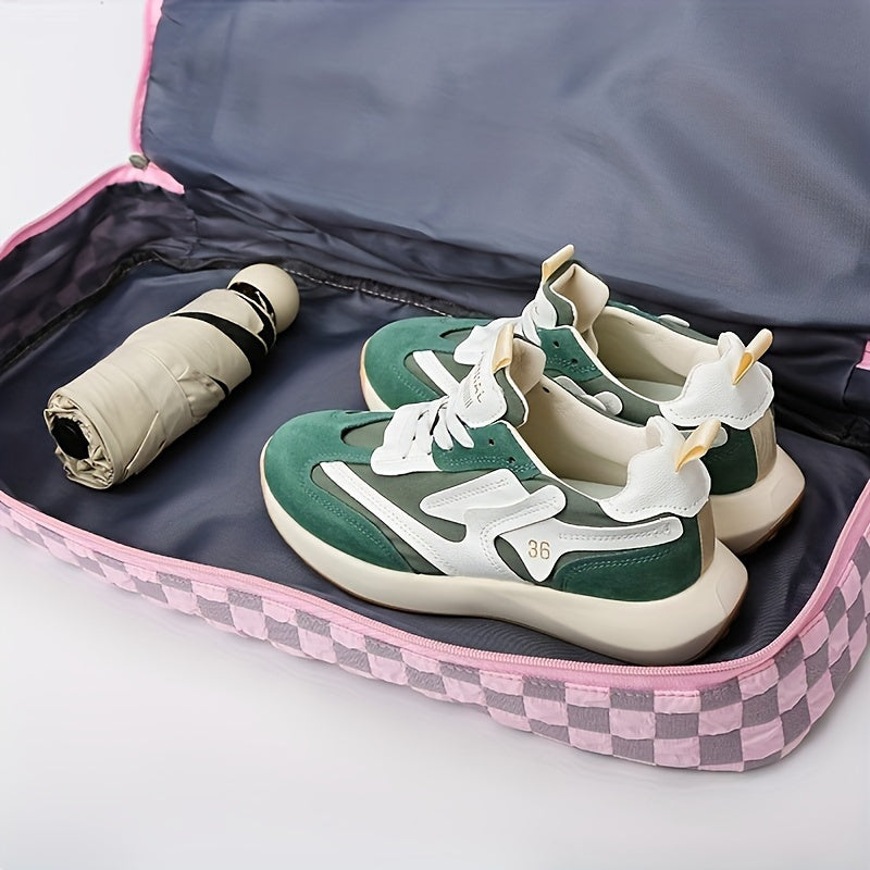 Bolso de Mano Grande con Compartimento para Zapatos y Múltiples Bolsillos