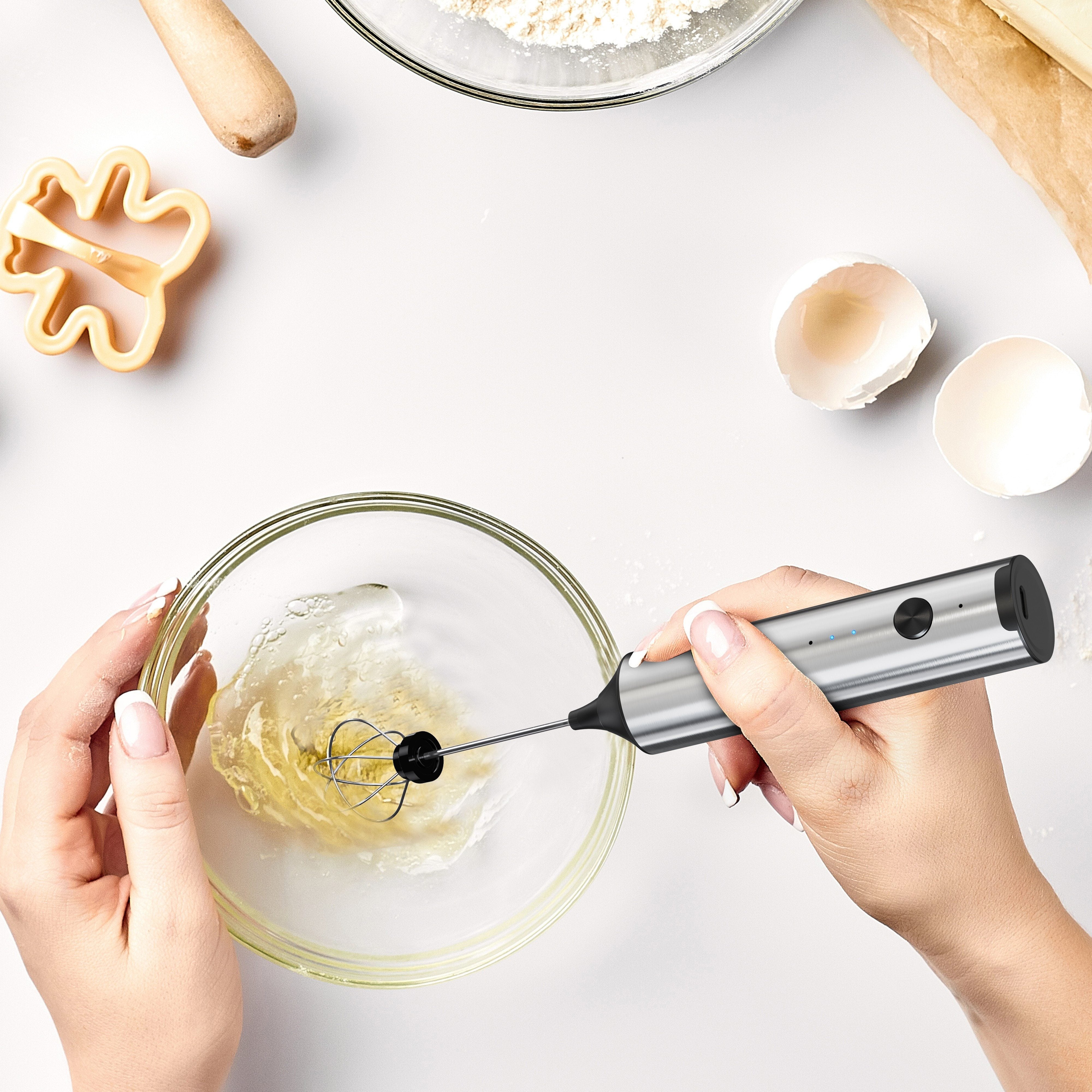 Espumador de Leche Eléctrico Recargable USB CIRCLE JOY