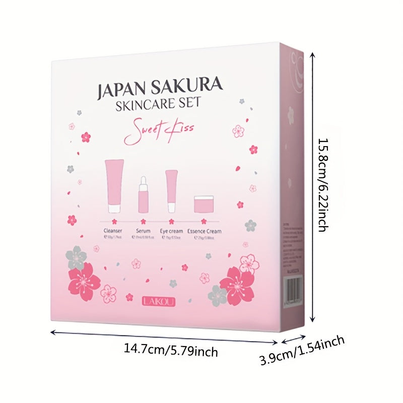 Set de Cuidado Facial LAIKOU Sakura con Glicerina, 4 Piezas