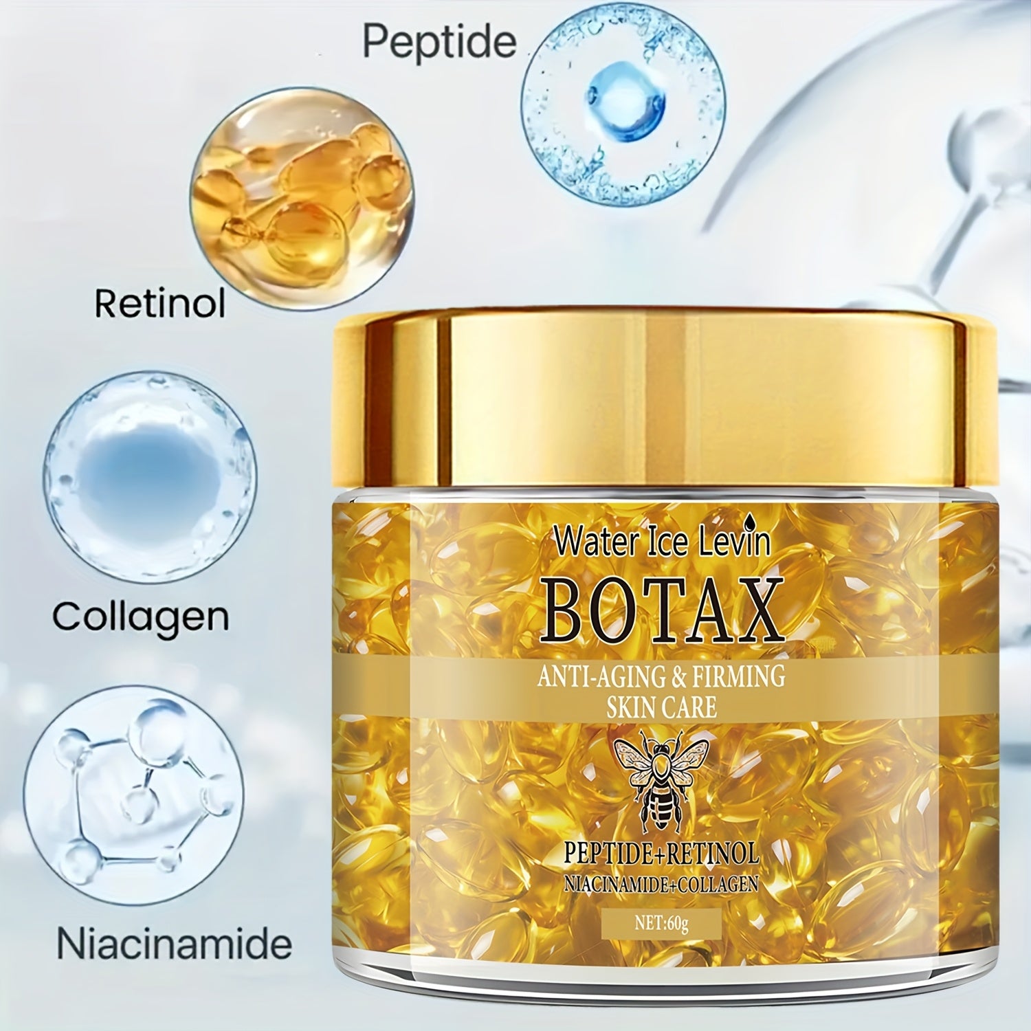 Crema Facial con Retinol y Ácido Hialurónico WATER ICE LEVIN