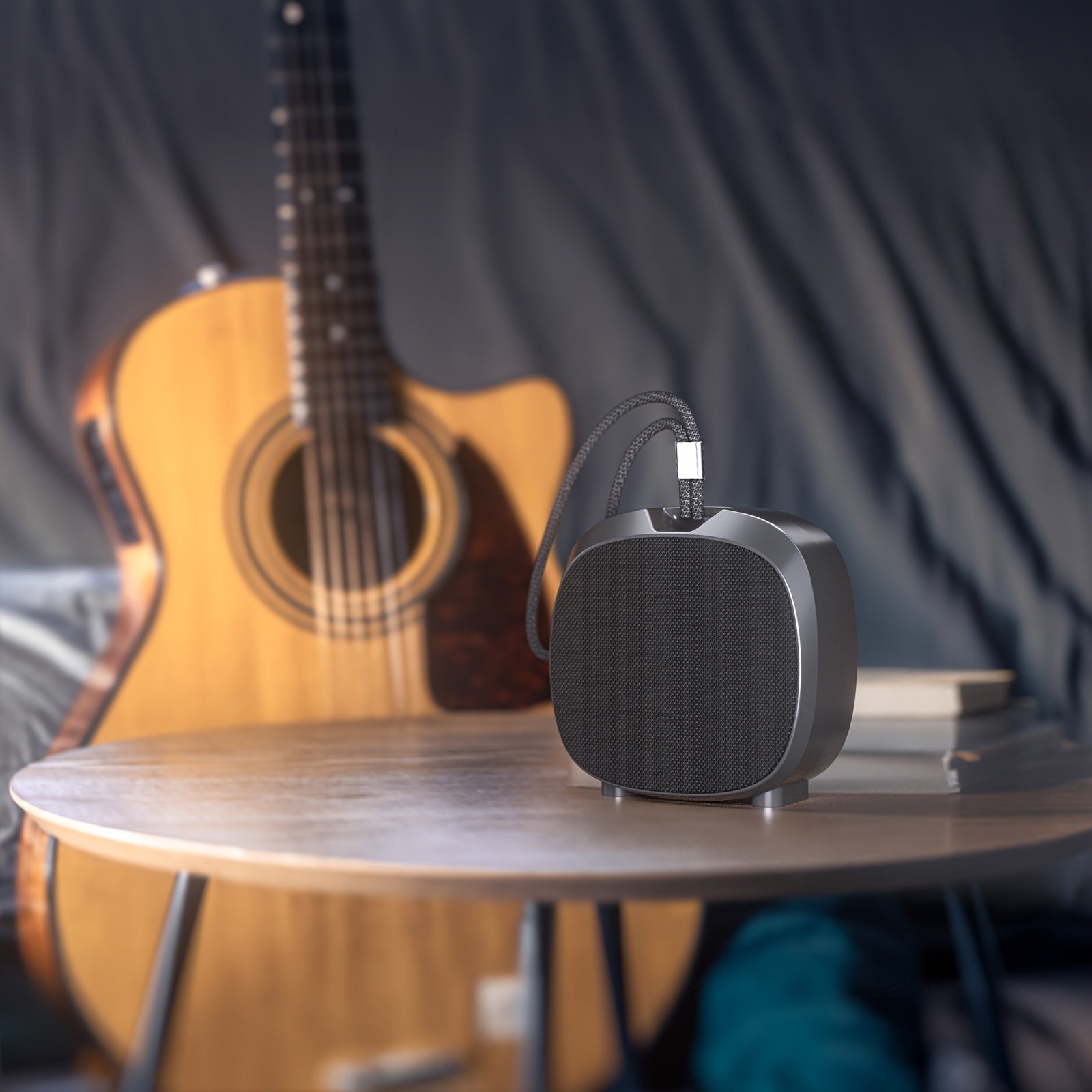 Altavoz Inalámbrico Portátil con Luz RGB, Recargable por USB-C