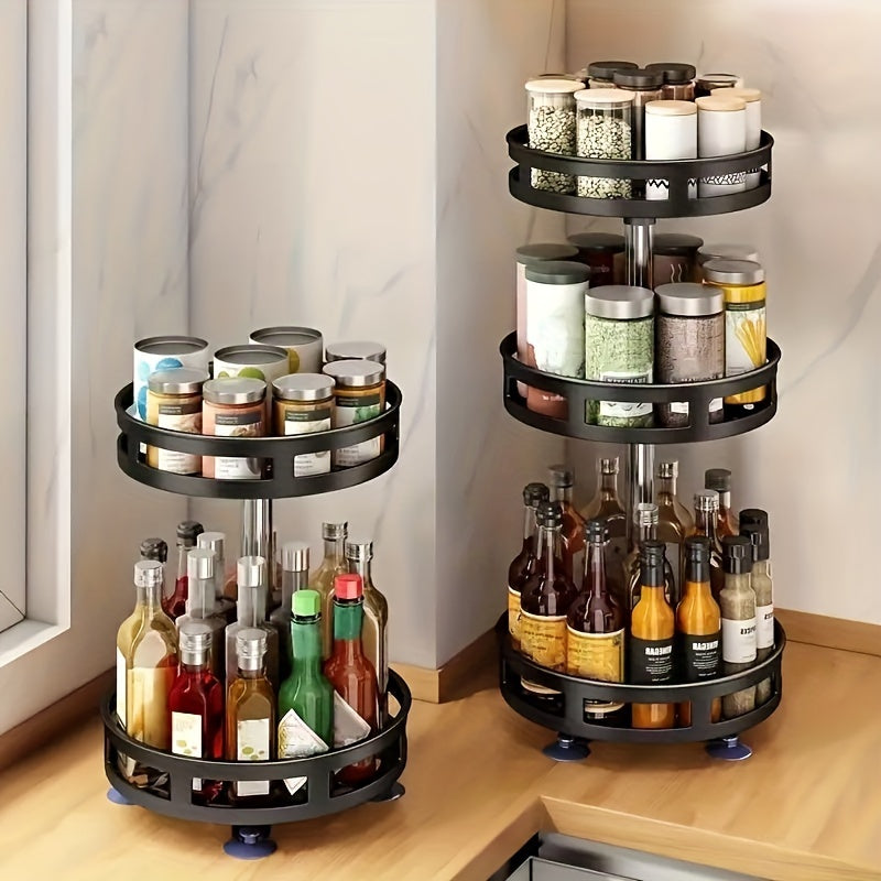 Organizador Giratorio de 3 Niveles para Cocina y Baño