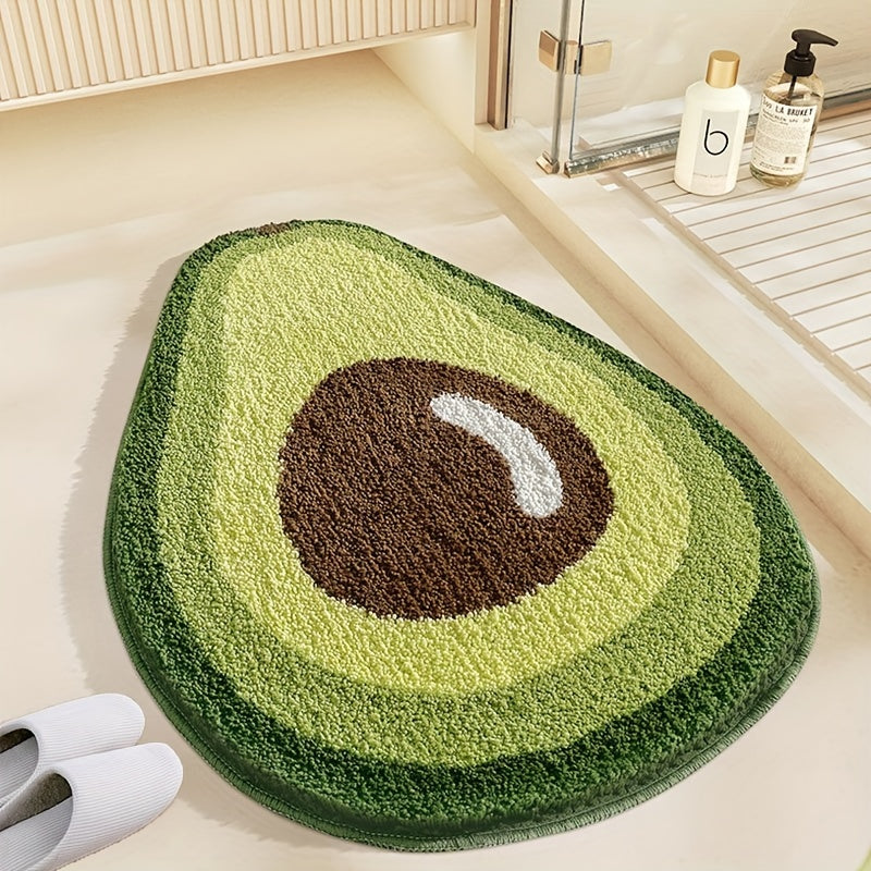 Alfombra de Baño Ovalada Antideslizante de Microfibra