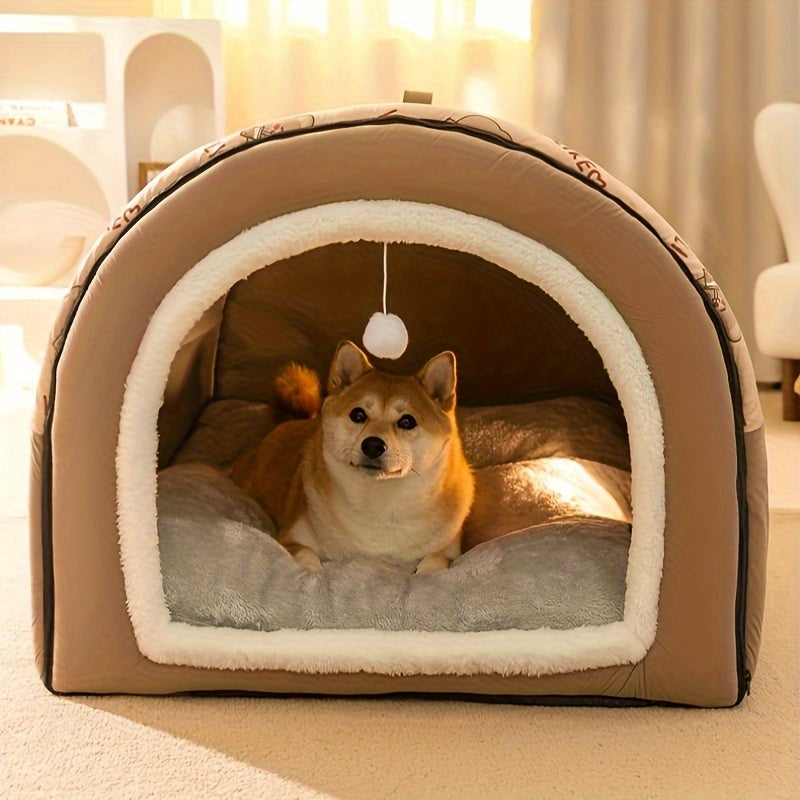Cama para Perros EnigmaTails, Invierno Cálido, Espuma Viscoelástica