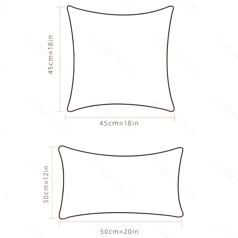 Funda Cojín Retro Cuadros Marrón para Sofá y Dormitorio