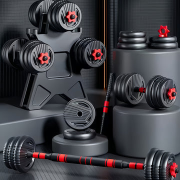 Set de Pesas Ajustable 4 en 1 para Fitness en Casa