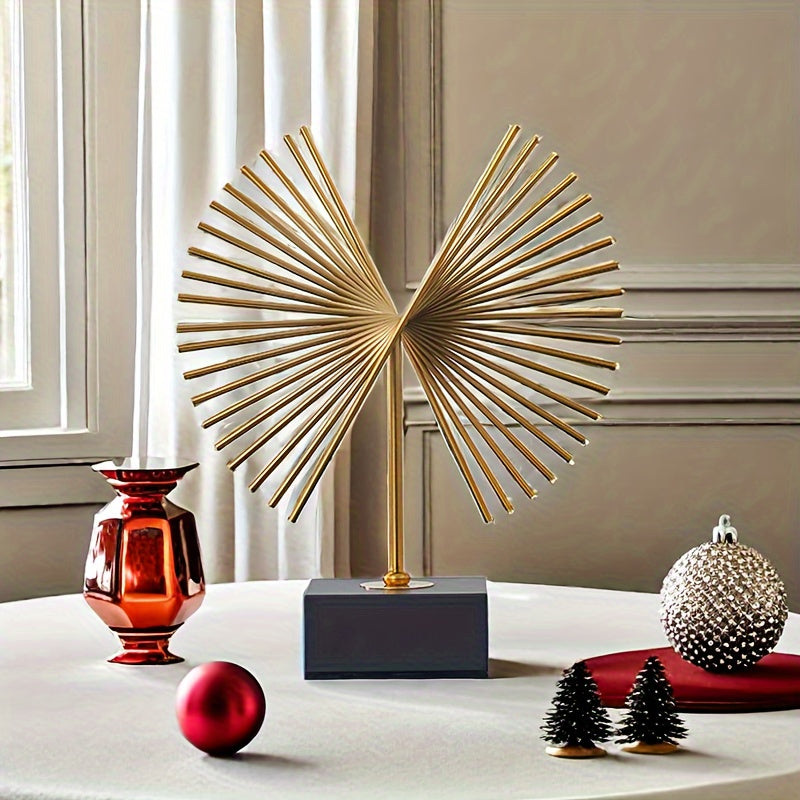 Escultura Abstracta de Metal para Decoración de Hogar y Oficina