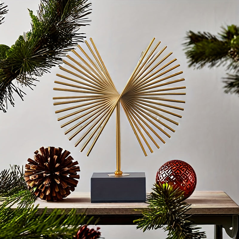 Escultura Abstracta de Metal para Decoración de Hogar y Oficina