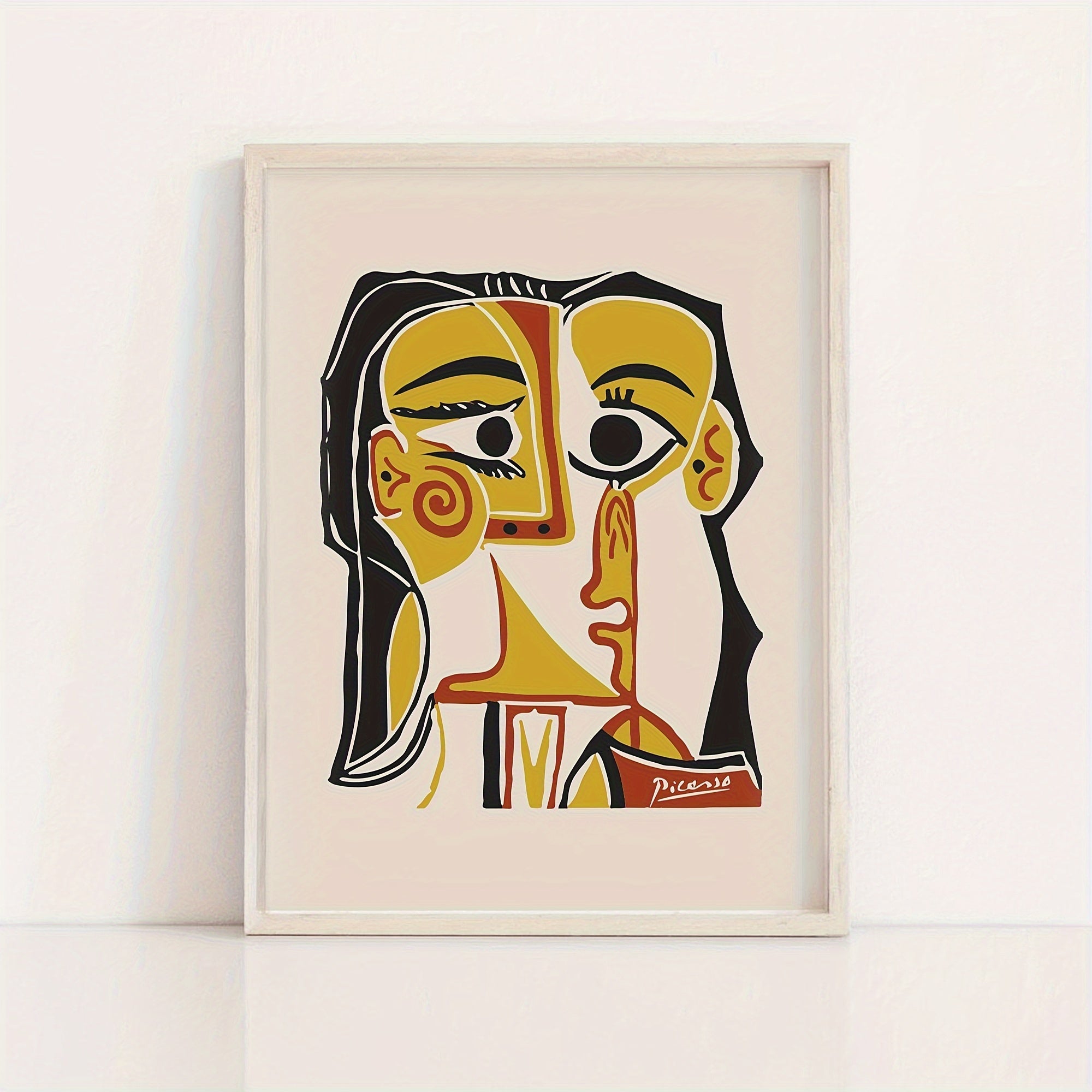 Colección de Retratos Abstractos en Lienzo sin Marco (3 piezas)