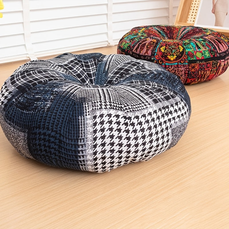 Cojín Redondo Boho-Chic 40cm - Meditación y Decoración