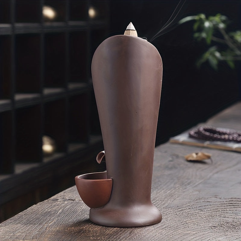 Quemador de Incienso de Cerámica en Cascada para Aromaterapia