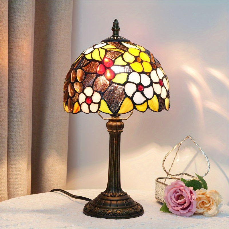Lámpara de Mesa de Vidrio Tiffany, Estilo Europeo