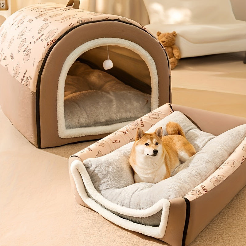 Cama para Perros EnigmaTails, Invierno Cálido, Espuma Viscoelástica