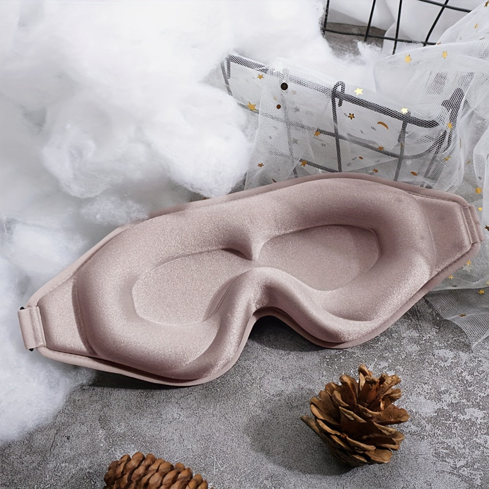 Antifaz de Sueño 3D Contorneado Ultra-Confort, Bloqueo de Luz