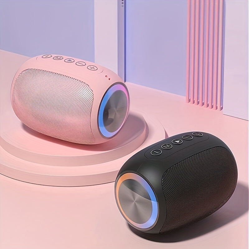 Altavoz portátil inalámbrico FOUBEAK con luz LED, 15W estéreo