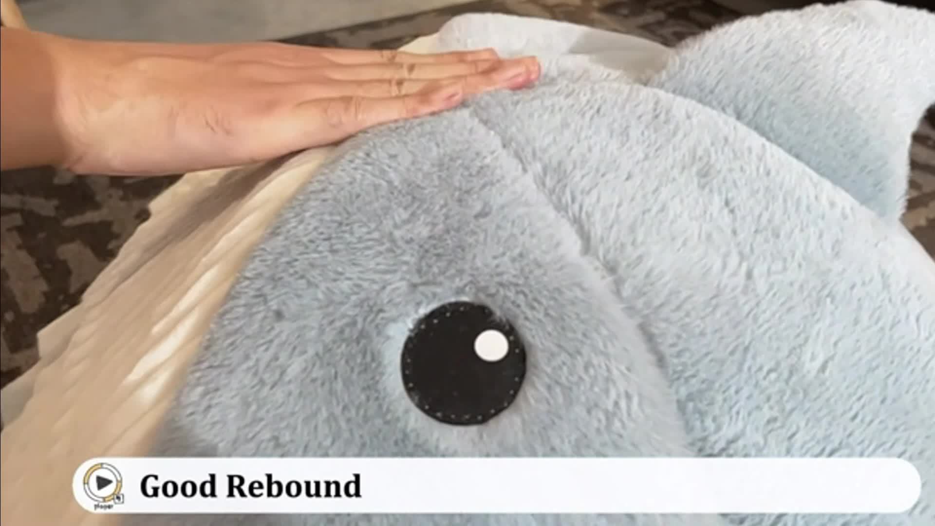 Cama para Mascotas con Forma de Tiburón, Acolchada y Lavable