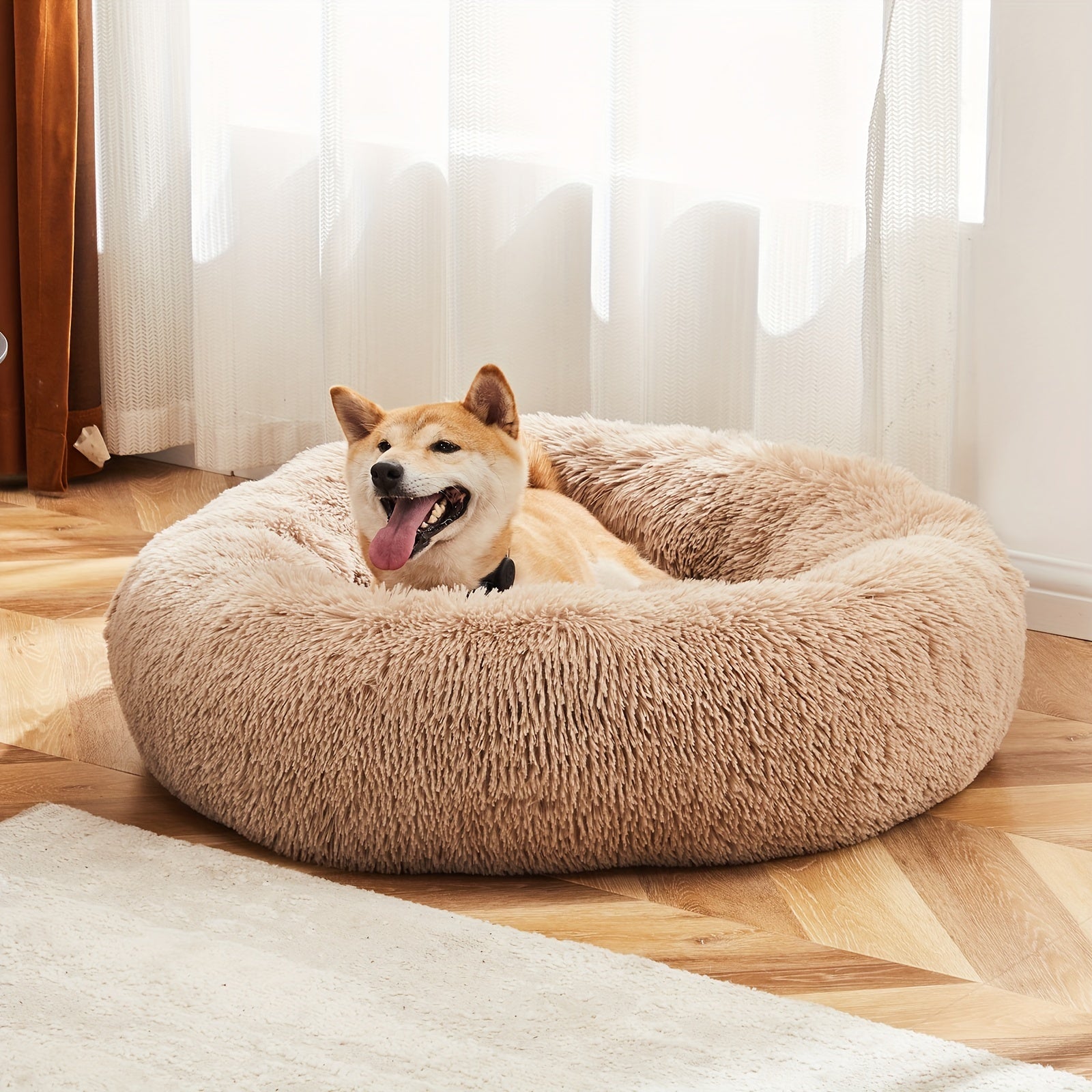 Cama Calmante Lavable para Perros Grandes, Antideslizante