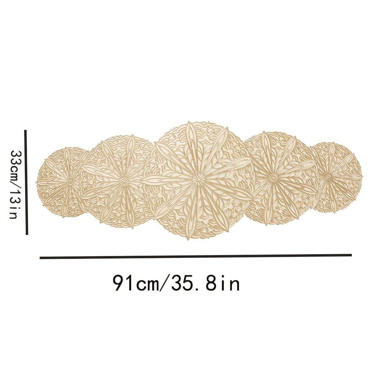 Mantel Individual de PVC Decorativo para Mesa de Comedor