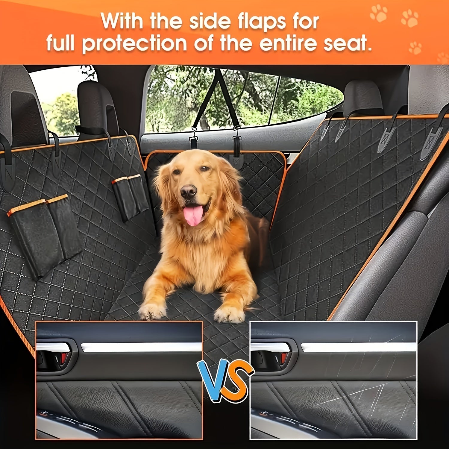 Funda Protectora Impermeable para Asiento de Coche de Perro