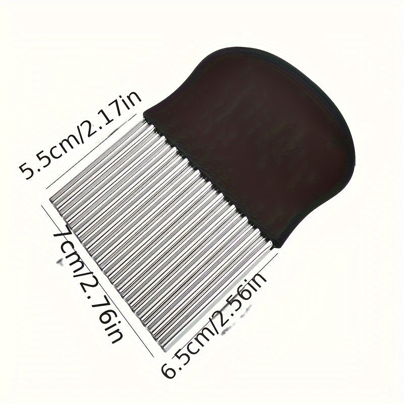 Cortador Ondulado de Acero Inoxidable para Verduras y Frutas