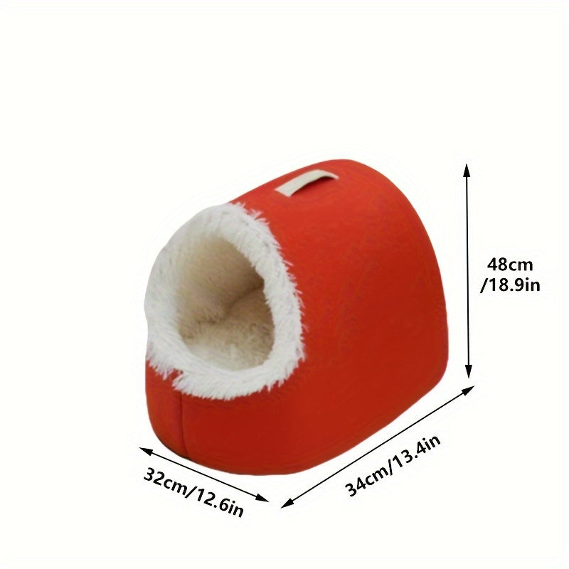 Casa y Condominio para Gatos Booteeley de Poliéster, Portátil y Moderna