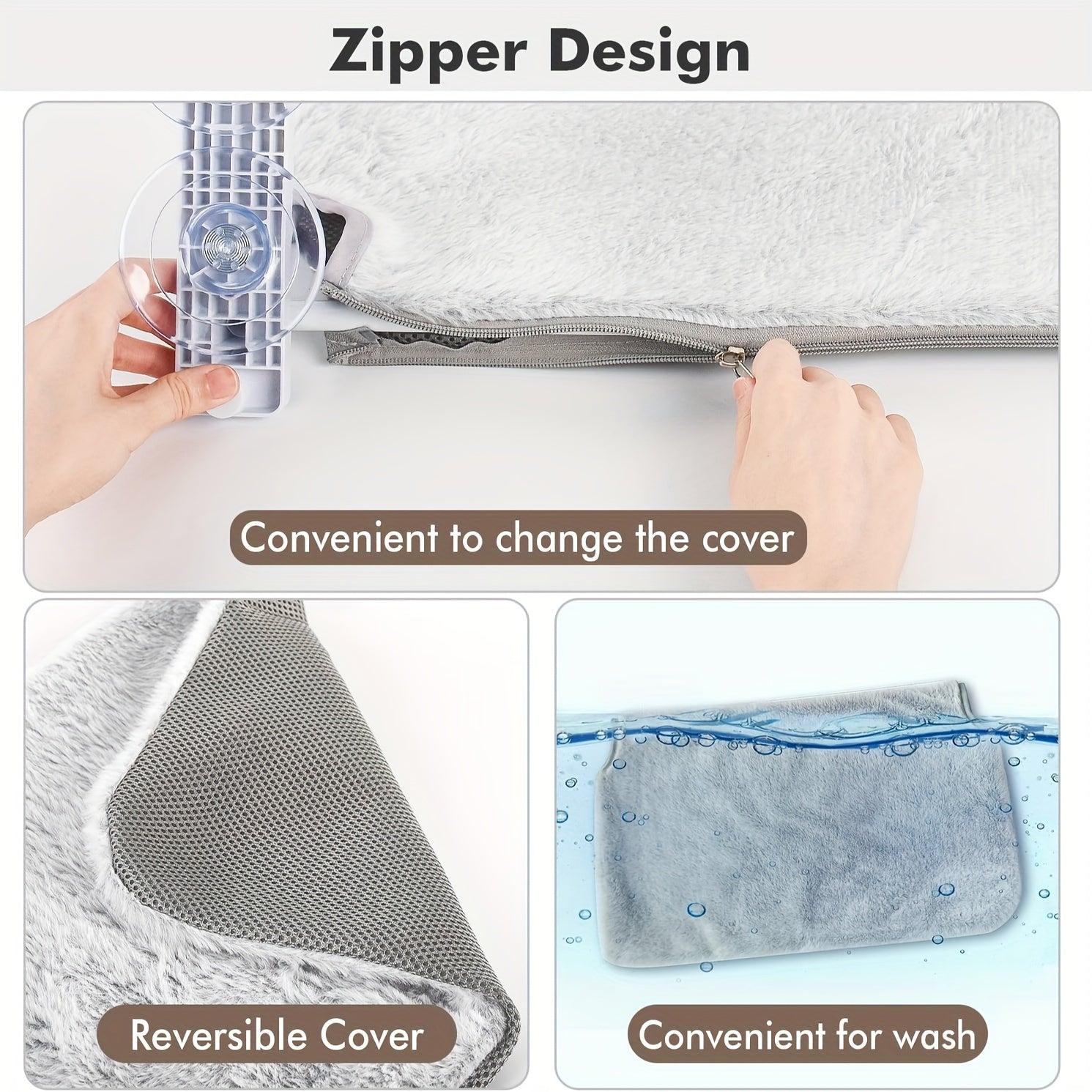 Cama Hamaca para Gatos con Ventosas y Estructura Metálica