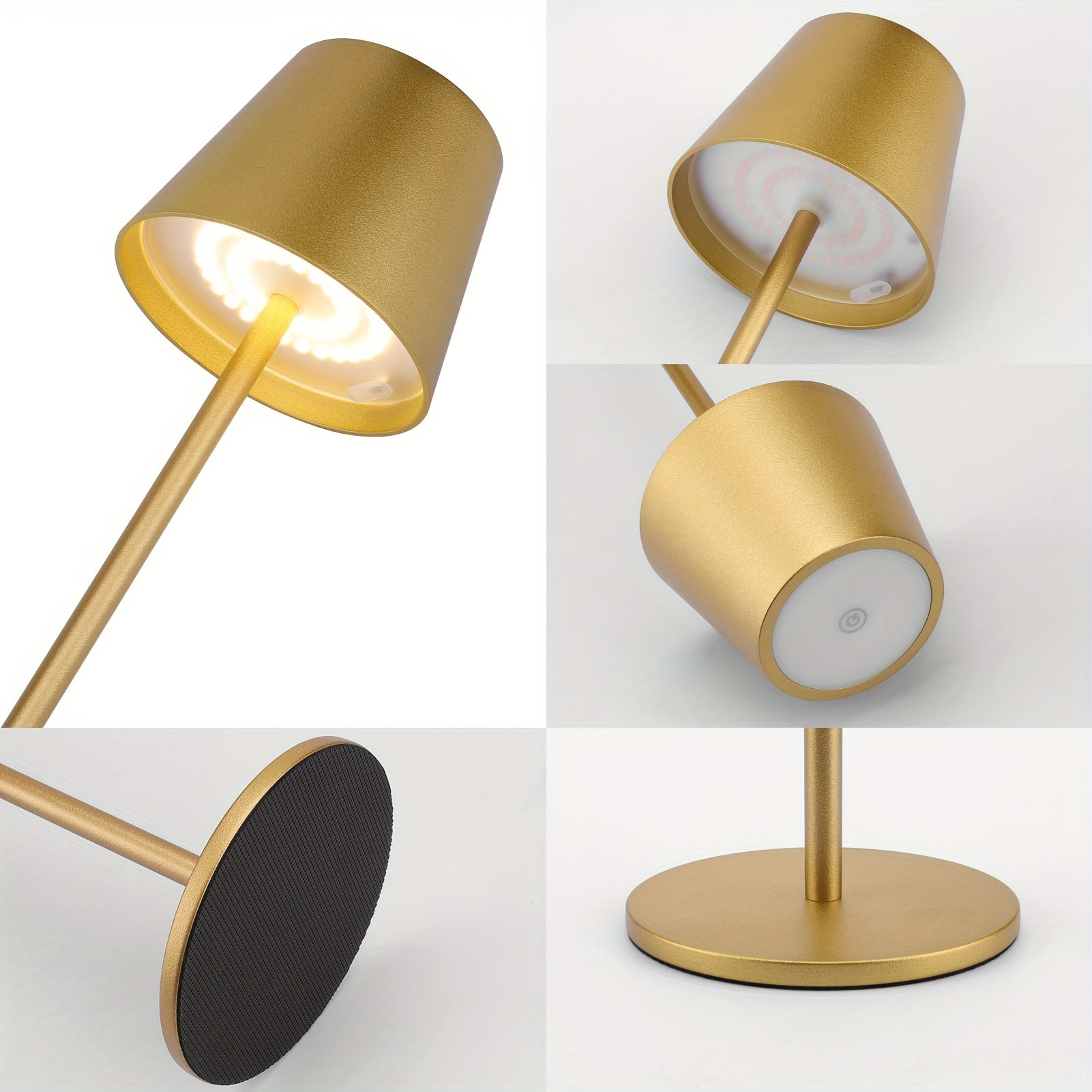 Lámpara de Mesa LED Recargable, 2 Unidades, 3W, Regulable