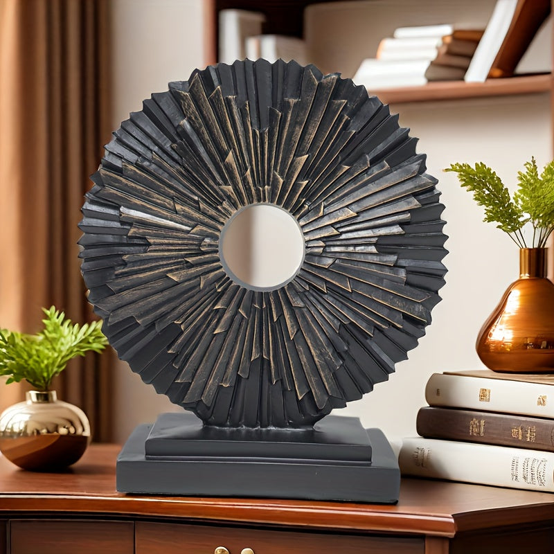 Escultura Solar de Resina Espacial para Decoración Interior