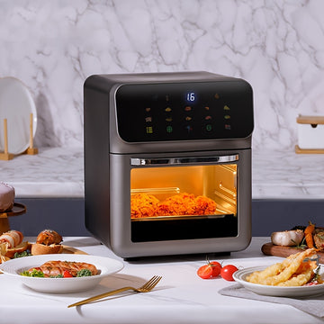 Freidora de Aire 10L BALASHOV, Horno Eléctrico Multifunción 18 Modos